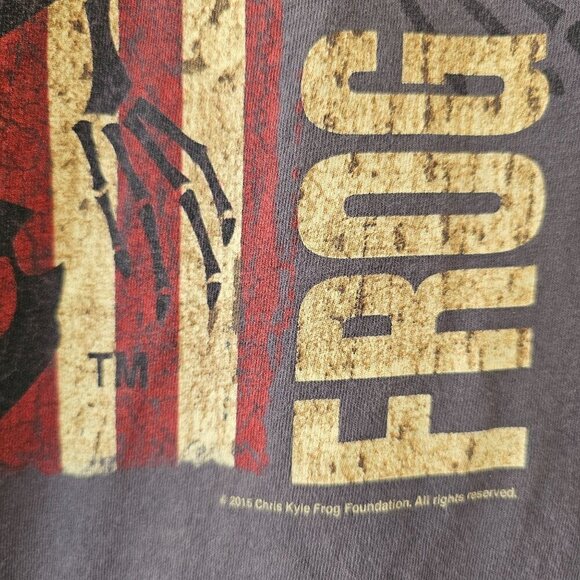 Chris Kyle Frog Foundation T-Shirt Men XL Fruit Of The Loom HD Cotton Gray - Picture 8 of 8